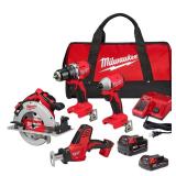Milwaukee M18 18V Brushless 4-Tool Kit (No Batter