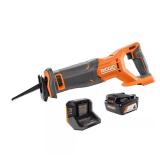 RIDGID 18V Recip. Saw Kit w/ 4.0Ah Battery (Tool