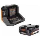 RIDGID 18V Lithium Battery Starter Kit AC9302