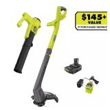 RYOBI 18V String Trimmer & Blower