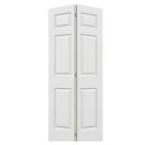 36x80 in. 6-Panel Closet Bi-fold Door