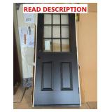 32" x 80" Black Exterior Door