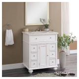 Hampton Harbor Bath Vanity with Marble Top
