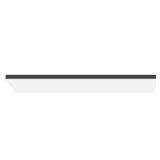 Matte Black 1x4 LED Flush Mount, 4000lm, 5CCT