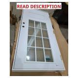36" x 80" Front Door *Glass is damaged*