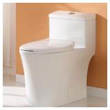 1-Piece Dual Flush Toilet w/ Seat