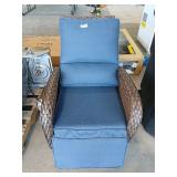 Pocassy PACHAIRS-T Wicker Brown Steel Frame Stati
