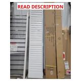 White Bi fold doors aprox 15"x79"