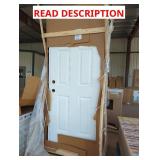 Smooth Composite Framed Door LH 33 3/8" x 82"