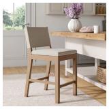 Linus 36" Upholstered Counter Stool with Back