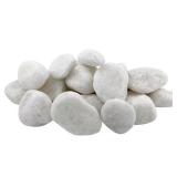2 in. to 3 in. 30 lb. Large Snow White Pebbles