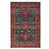 Cinnabar Red/Blue 8x10 Medallion Rug