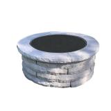 Ledgestone 47x18 Round Fire Pit Ring Kit Gray