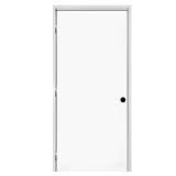 36x80 Flush White Front Door with Frame