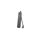 6 ft 4-Outlet Surge Protector USB-A/C (Black)