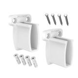 Pre-Loaded 2 in. H Wall Shelf Brackets (2-Pack)