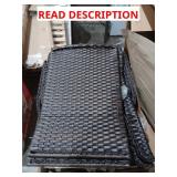 Patio wicker swivel 3pc set