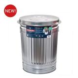 31 Gallon Galvanized Steel Trash Can with Lid