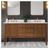 Collette 72in Double Sink Vanity with Top