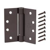 4-1/2 in. Square Radius Matte Black Hinge