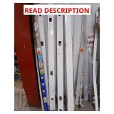 (4) 96" white plastic tubing