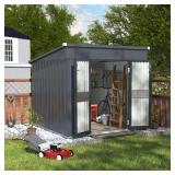 Metal Shed with Lockable Doors