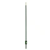Green Steel Fence T-Post with Anchor Plate
