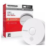 9-Volt Battery Smoke Detector with Sensor