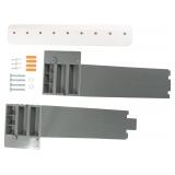 23.5 in. x 22.88 in. Grey Thermoplastic Wall Moun