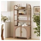 Paxton 71" Oak Bookcase with Frame