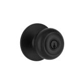 Hartford Matte Black Keyed Entry Door Knob