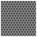 Marin 3/4 in. Penny Round Mosaic - Black Sea