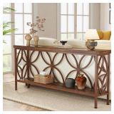 Tribesigns 70.9-In Sofa Table, Brown