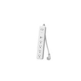 6 ft. 4-Outlet Surge Protector, USB-A/C, White