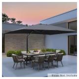 Aluminum Cantilever Patio Umbrella Gray