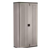 Resin Freestanding Garage Cabinet, Platinum
