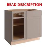 Courtland 36x24 Shaker Cabinet, Sterling Gray DAM