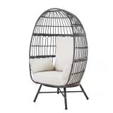 Hampton Bay Breezy Bay Gray Wicker Chair