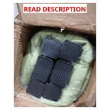 Green folding camping cot