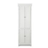 Naples White Freestanding Linen Cabinet