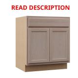 Hampton Unfinished Cabinet 30x34.5x24 DAMAGED