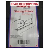 Shape glass glazing points lot
