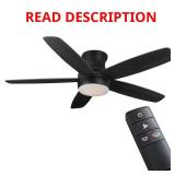 Ashby Park 52" White LED Ceiling Fan (Motor Only)
