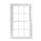 70 Series White Double Hung Window with Grids