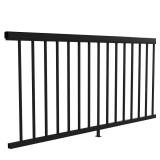 Matte Black Aluminum Railing Panel (6 ft)