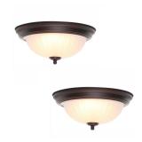11 in. 100W LED Flush Mount (2-Pack)