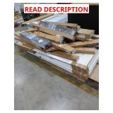 Skid Lot: Assorted Doors, Blinds, Shelves, Lights