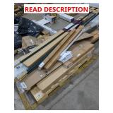 Skid Lot: Assorted Blinds, Shelves, Fence Posts