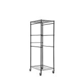 Steel Wire Tote Rack 27 Gal., Black 22x69x28.5