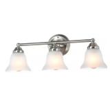 Ashhurst 3-Light Brushed Nickel Vanity Light